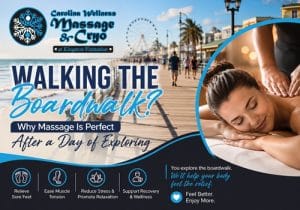 Massage after walking in Myrtle Beach SC